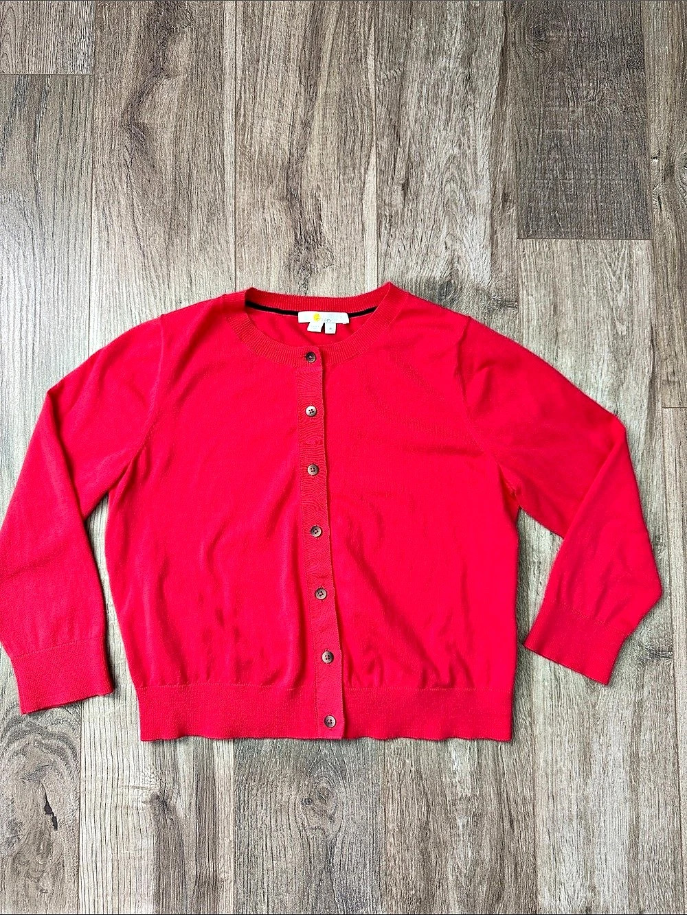 Boden Cotton Blend Cardigan in Pink / Red Size Medium